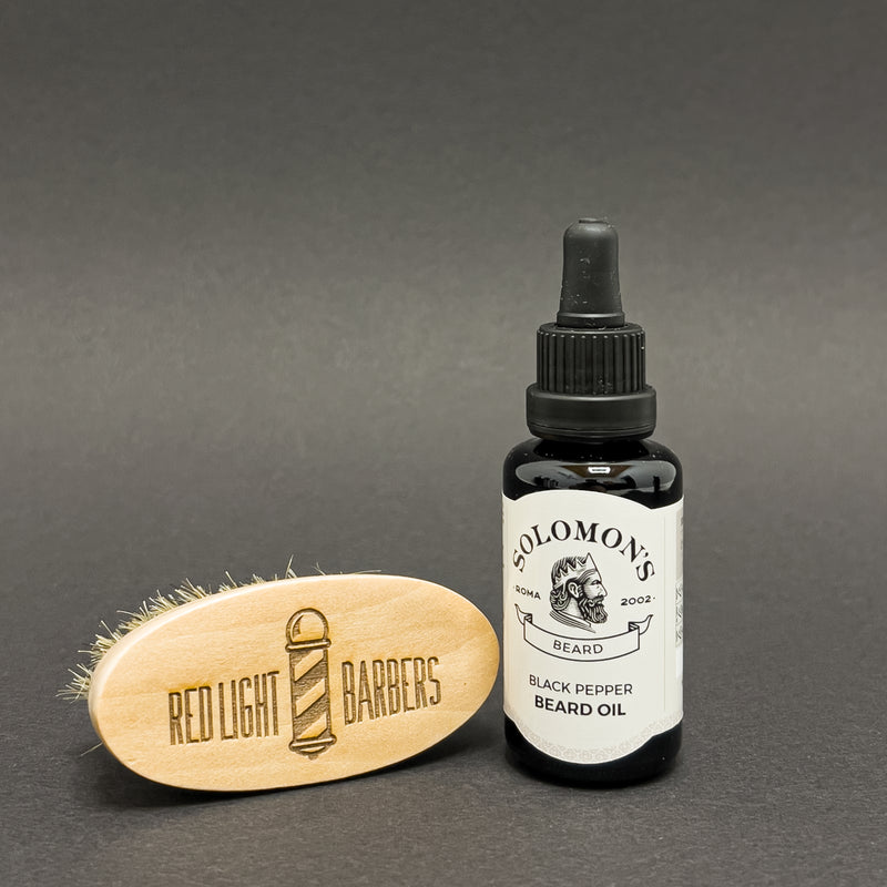 Gift set: Solomon's Beard Oil + RLB Beard Brush